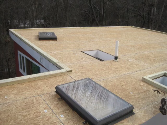 new 3/8 inch plywood - weston roofing