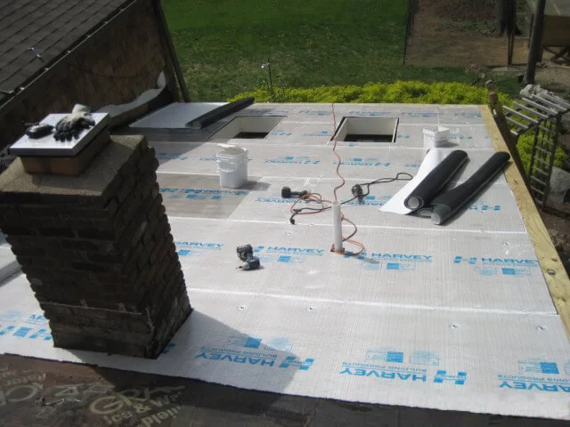 Installation process for Flat Roof