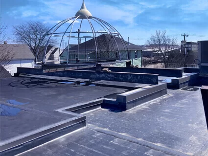 Rubber roofing