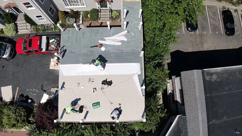 Roof decking, Somerville - top view