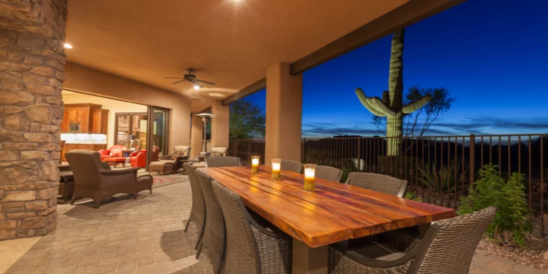 flat roof patio designs