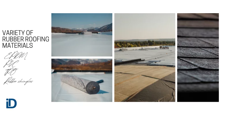 Variety of rubber roofing materials