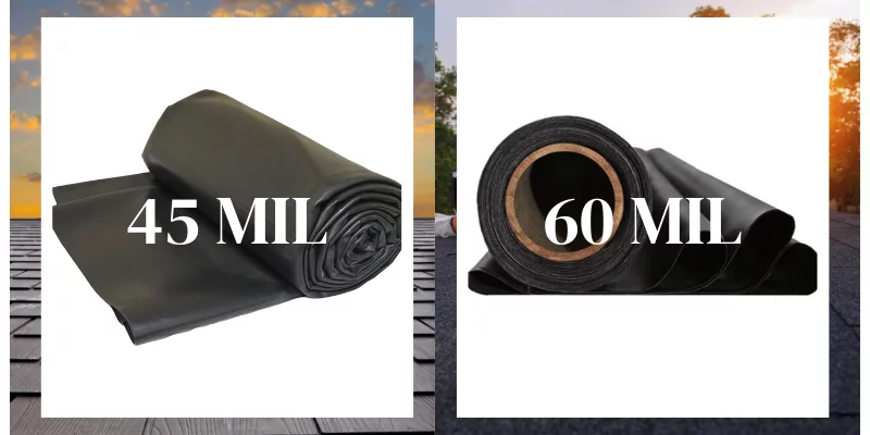 EPDM rubber thickness
