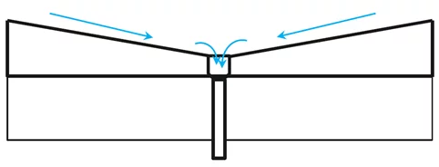 drain flat roof - scheme