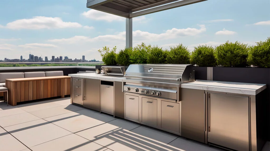 outdoor kitchen