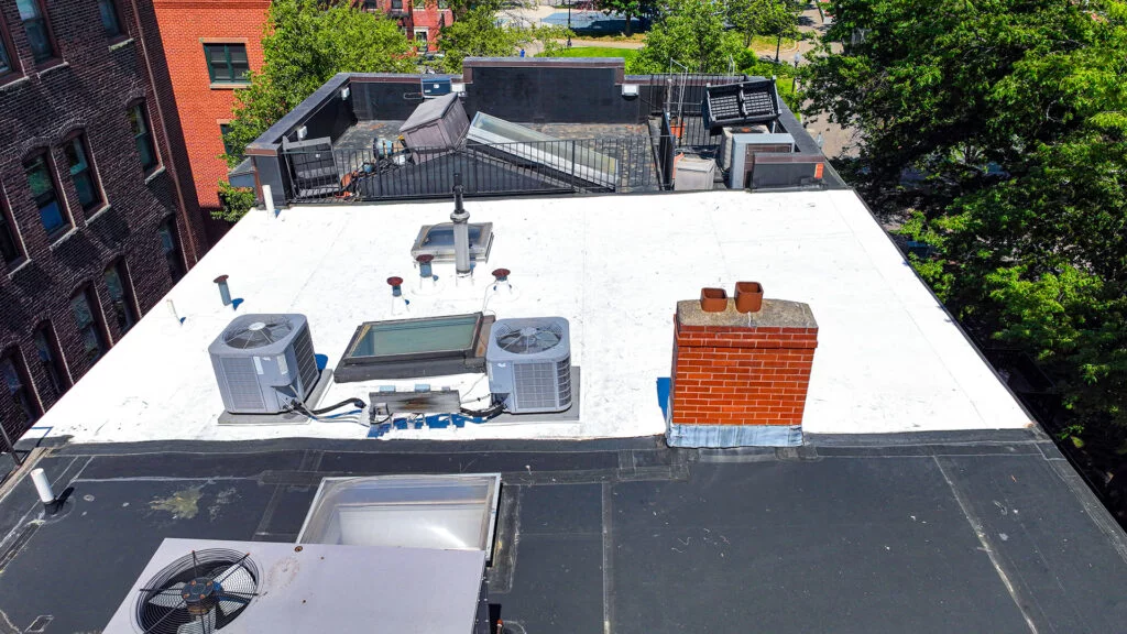 Boston roofers - Flat PVC Roof
