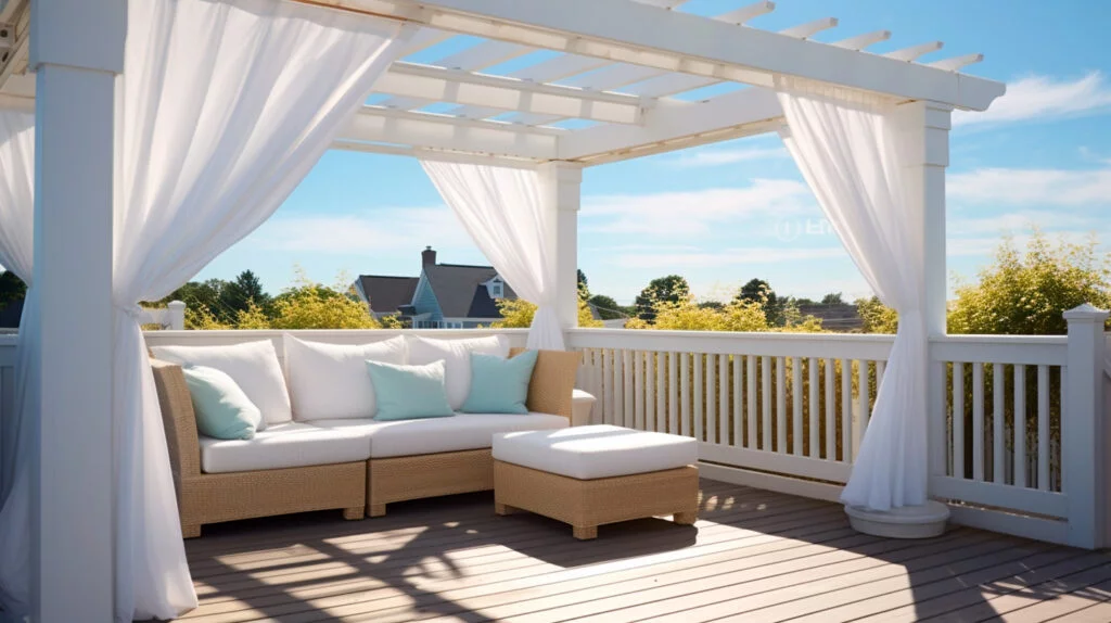 Curtains for deck and patio awnings