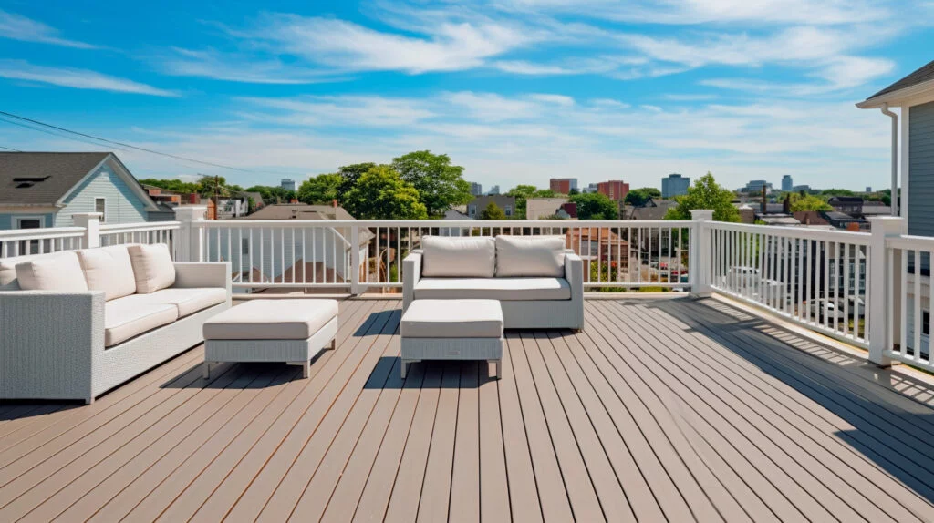 waterproof decking over living space in Boston