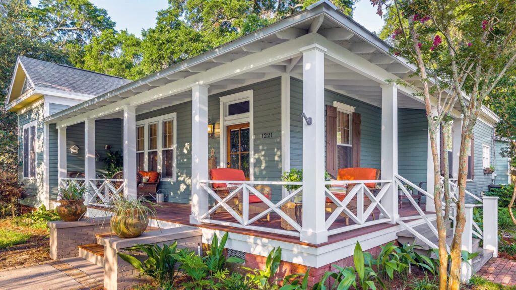 Large Classic Front Porch Decking