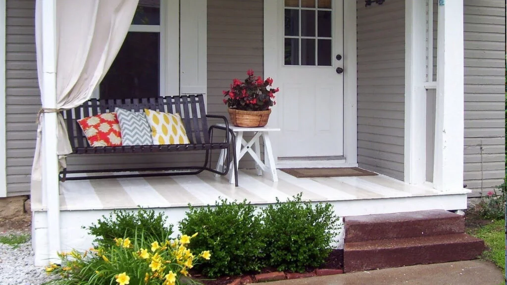 Porch with Matching Benches
