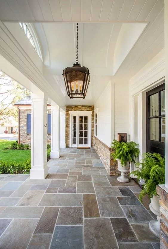 Natural Stone Front Porch