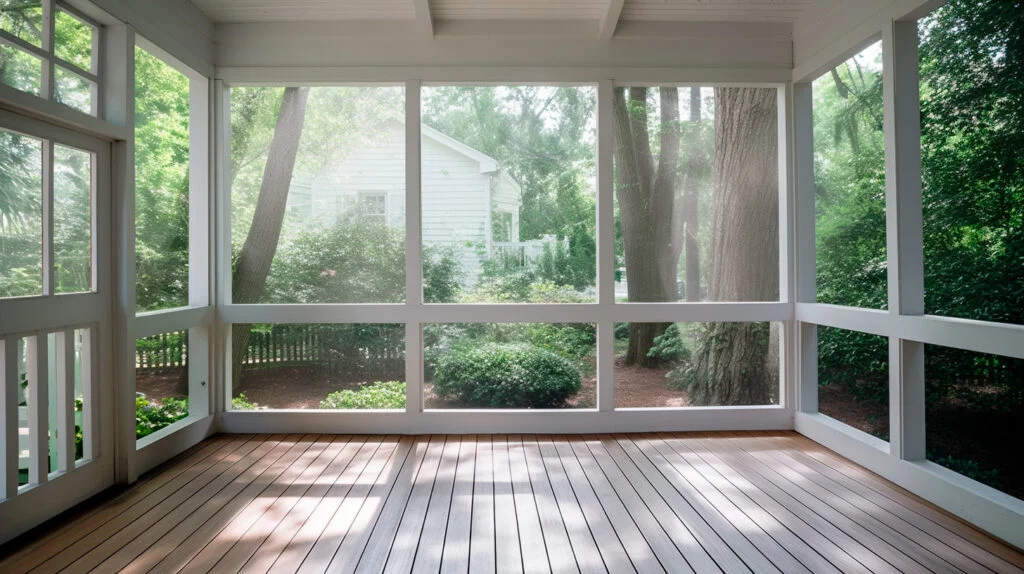 Wide Windows - on the porch