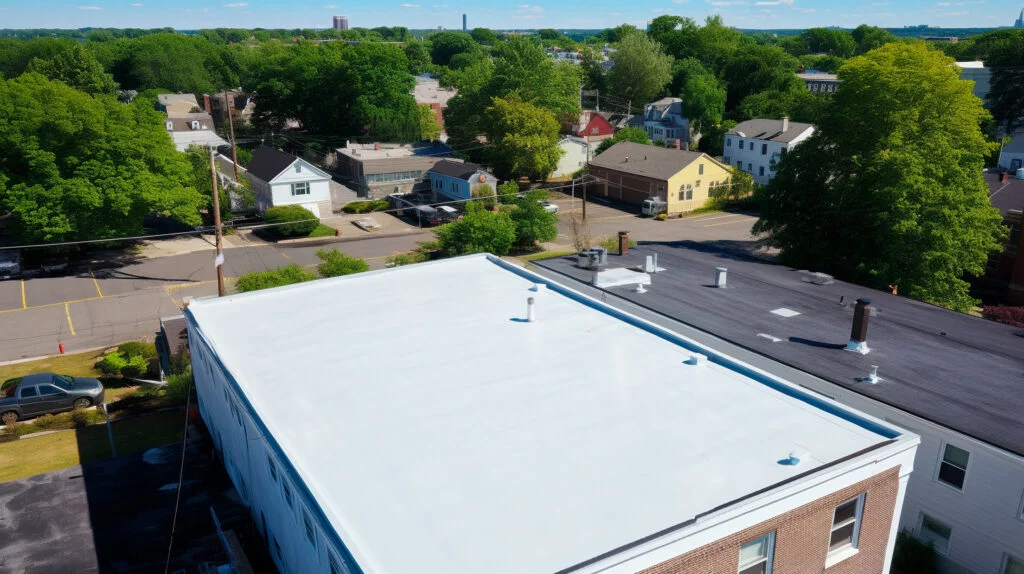 TPO roofing technology top view
