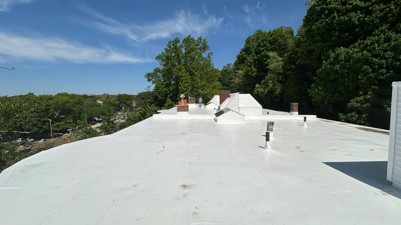 PVC Roof Brookline - On the roof