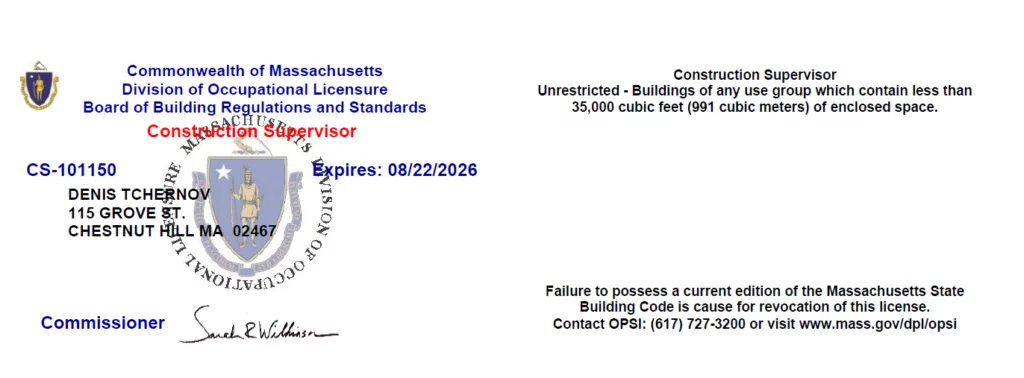 Construction Supervisor - Denis Tchernov