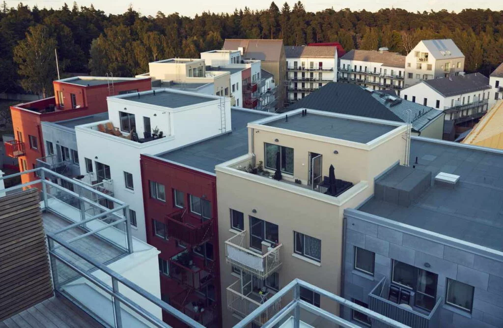 Residential House With Flat Roof