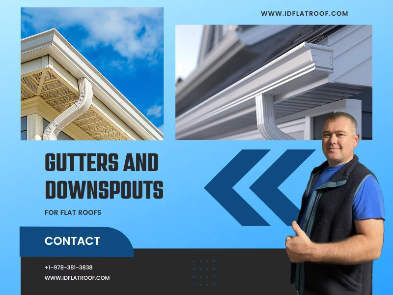 gutters and downsprouts for flat roofs