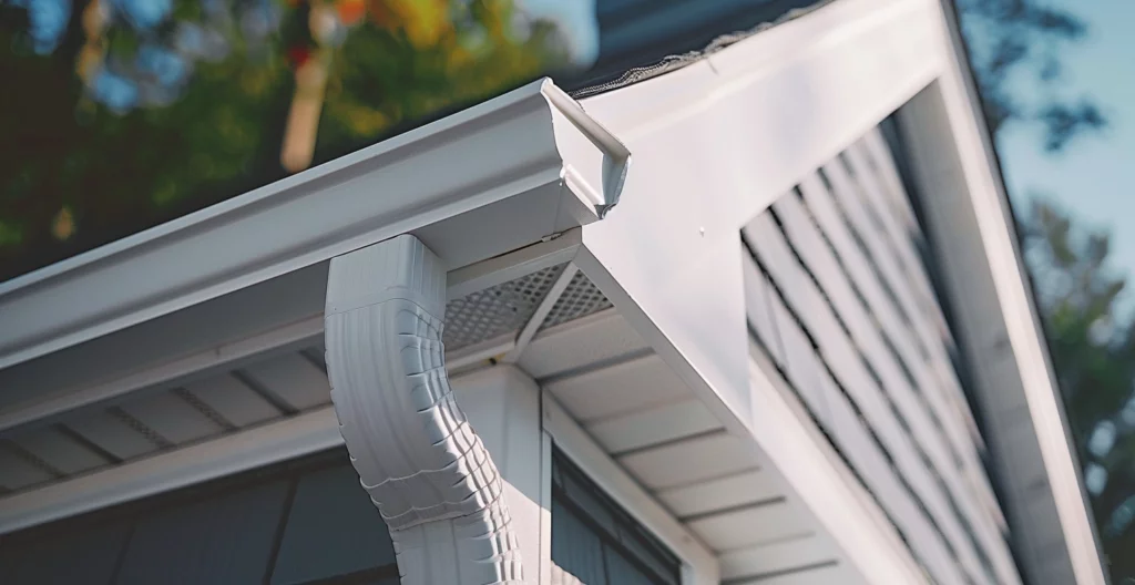 slope roof gutters in Boston, MA