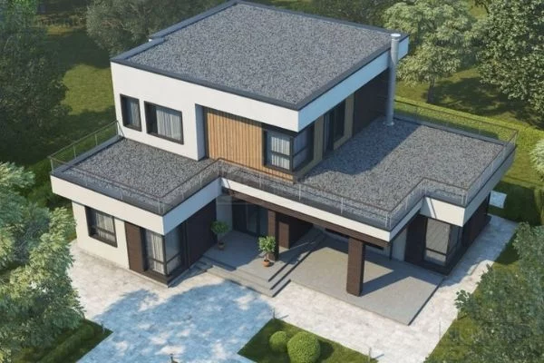 Home with a Flat Roof