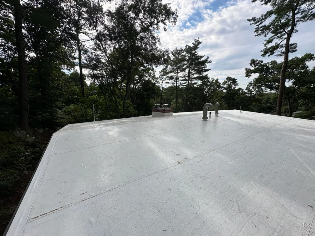installed pvc roof