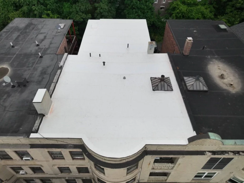 pvc roofing project brookline
