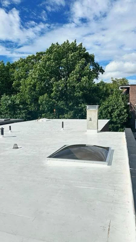 Ready PVC roofing project 33 Dwight st Brookline MA