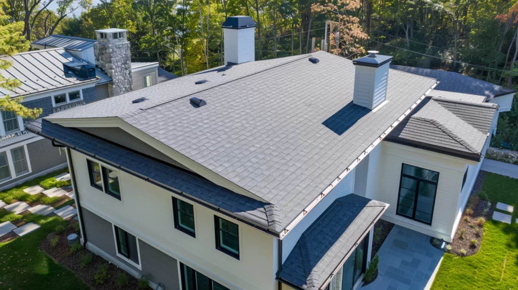 Low slope asphalt shingles roof