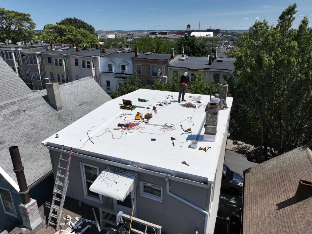 122 Eutaw St Boston Roofing - Installation Process