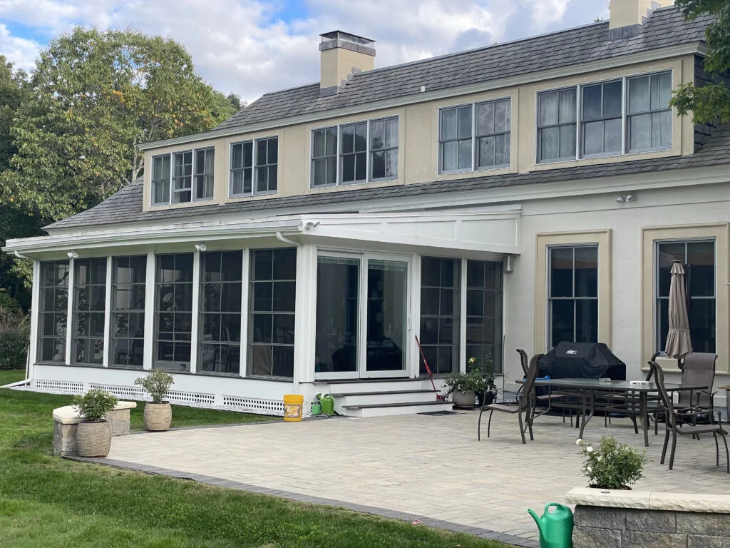 3-season porch addition at 2 Gay Farm Way Westwood Roofing