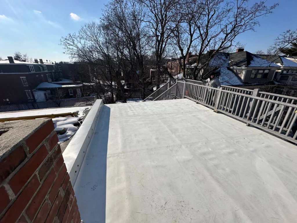 Roxbury roofing project by ID Flat Roof