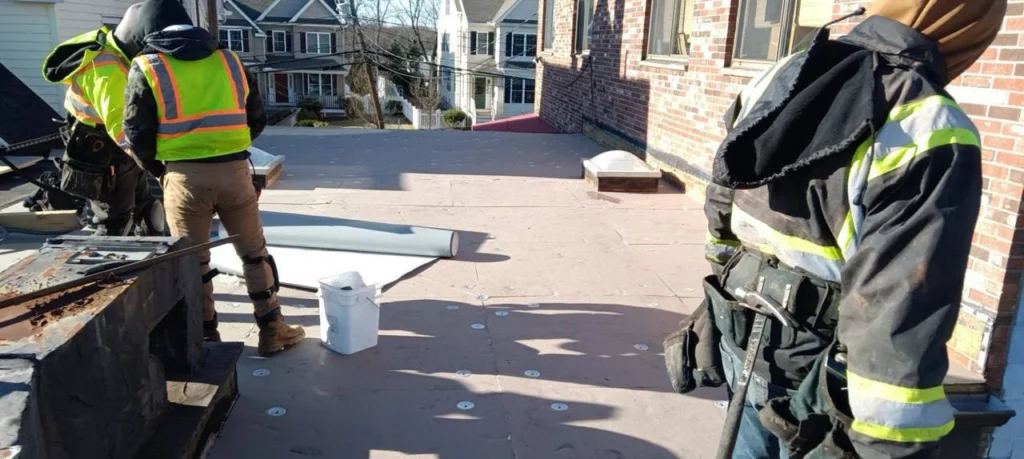 378 Hillside Ave Needham Heights roofing by ID Flat Roof