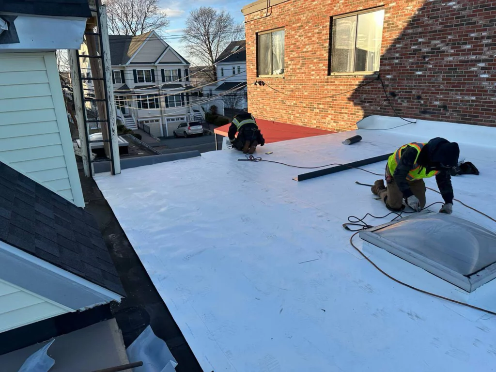 ID Flat Roof project in Needham Heights