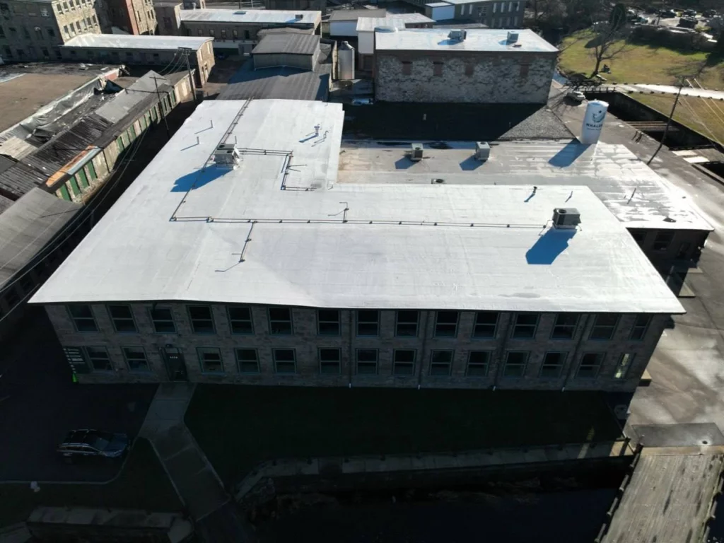 Commercial Roof Renovation at 1174 Kingstown Rd, South Kingstown, RI