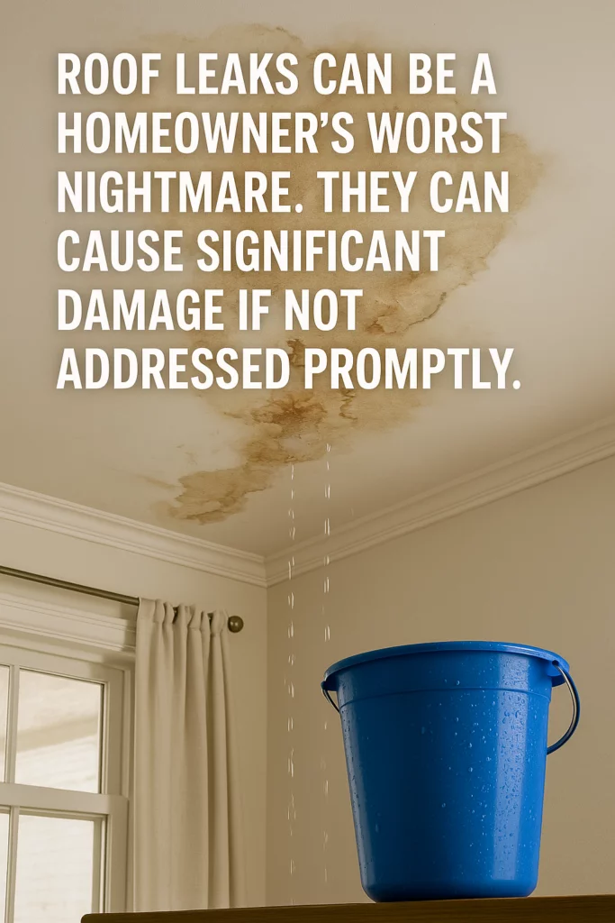 Roof leaks - homeowner's worst nightmare