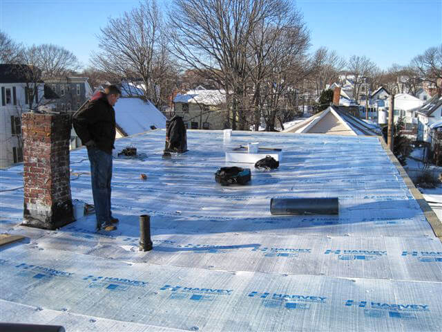 Installation process for Flat Roof