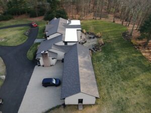 brookline roofing - Drone View