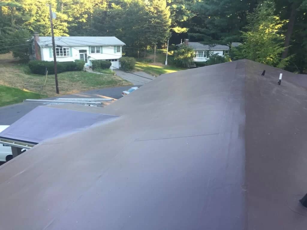 PVC membrane installed on low-slope and flat roof areas
