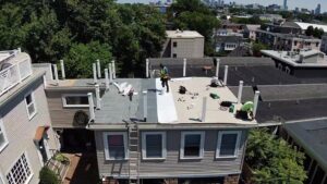 Topside Roof Deck - Drone View in MA