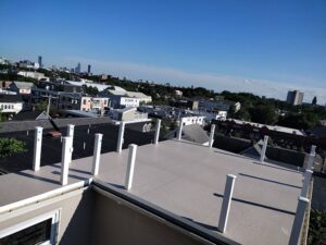 Roof decking, Somerville - Preparing. Massachusetts