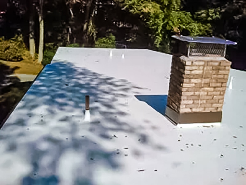 Chimneys on PVC Roof