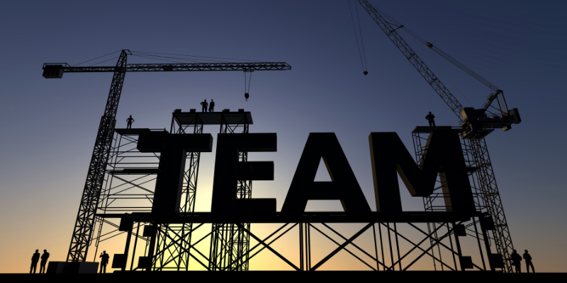 Team of professional roofers