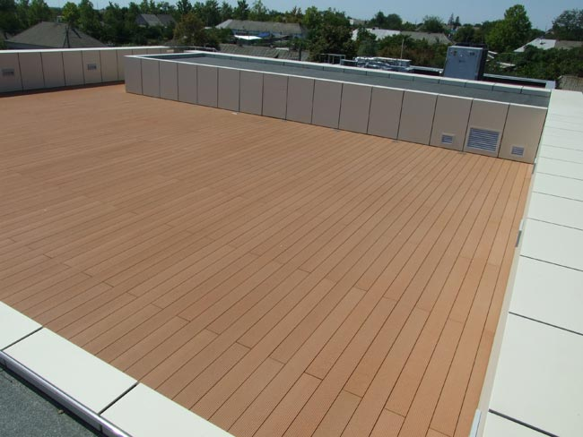 floating deck on the roof
