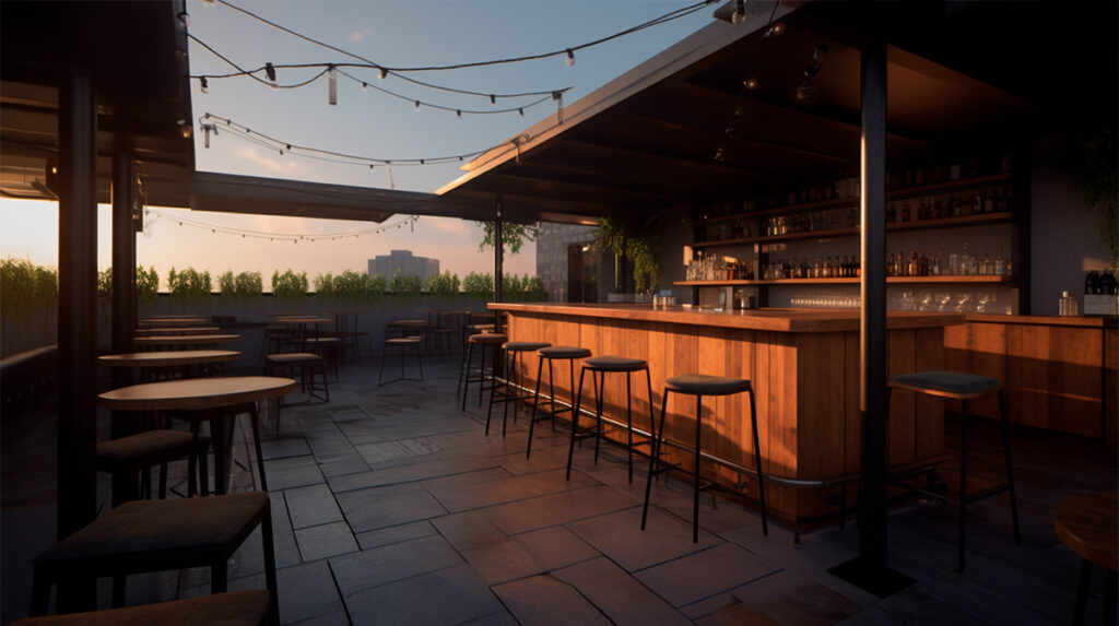 rooftop bar