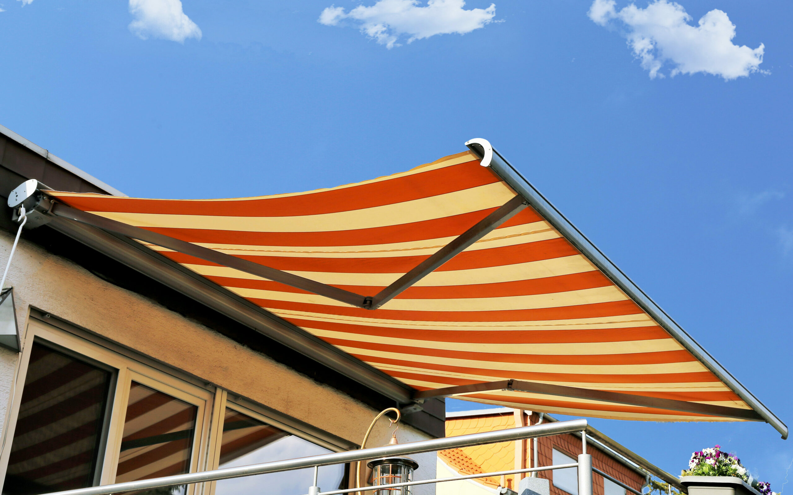 Deck and patio awnings