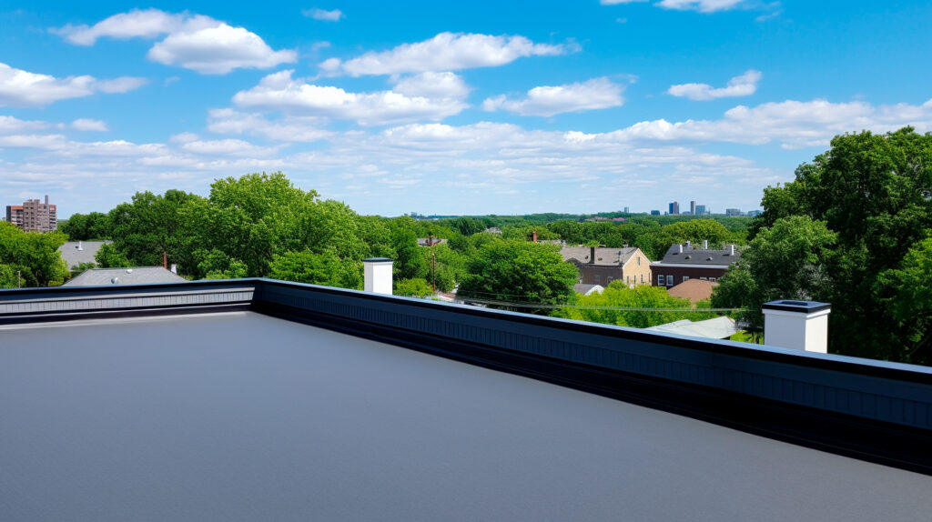 roof installation - flat roof installed - Boston, Massachusetts