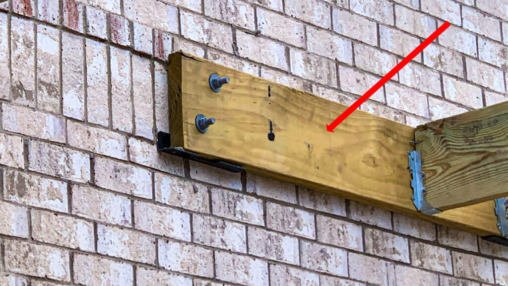 parts of a deck - Ledger Board