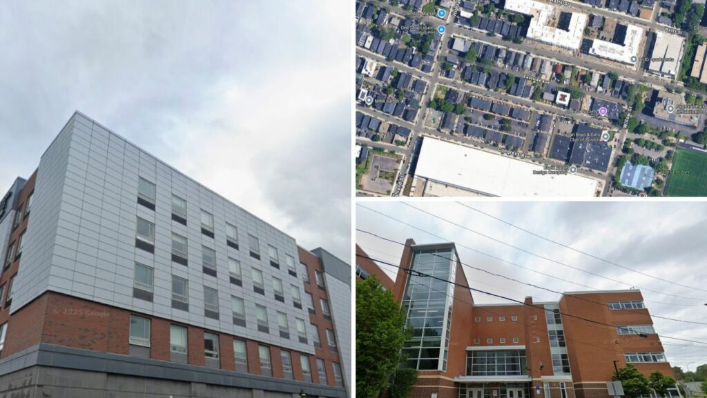 Educational and municipal buildings showcasing flat roofing in Chelsea, MA