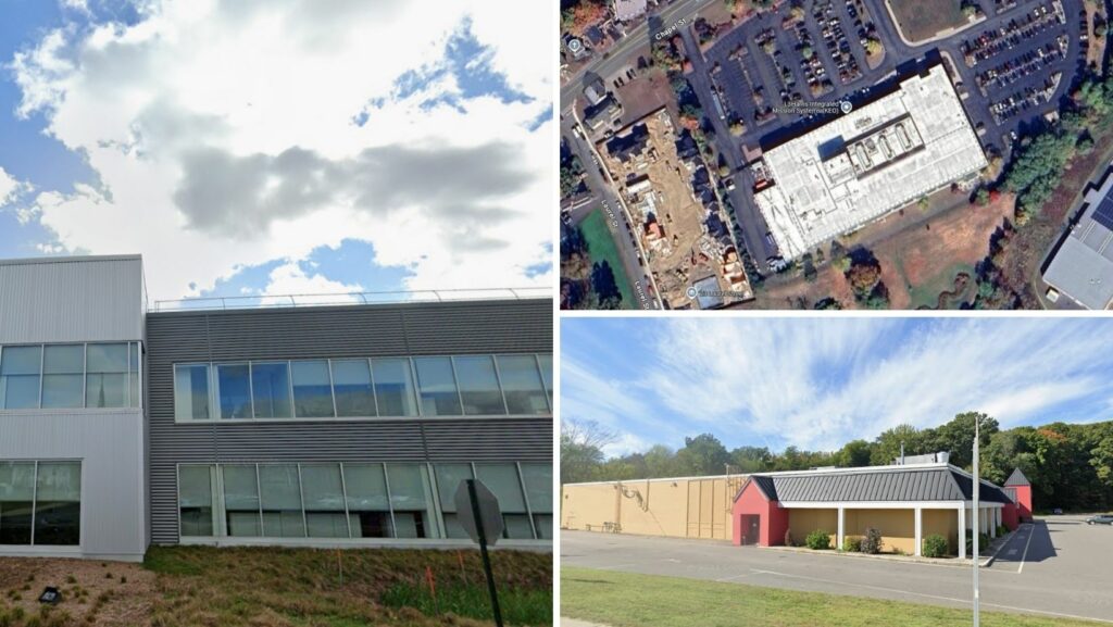 Northampton MA industrial and office buildings with durable flat roofing solutions