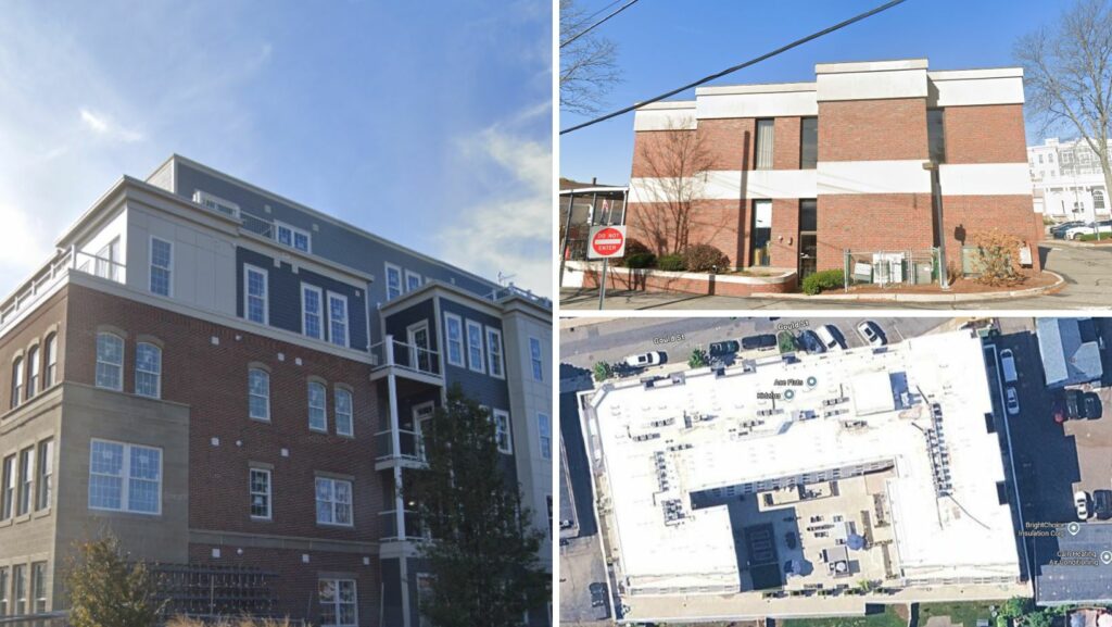 Residential and business properties in Reading showcasing durable flat roofing systems